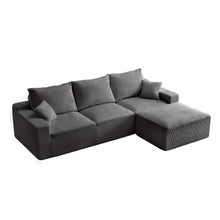 Load image into Gallery viewer, L Shaped Sectional Sofa, Full Compression 3 Seater Cloud Couch With Chaise
