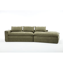 Load image into Gallery viewer, Modern Minimalist Modular Sectional Sofa With Deep Seats And Right Facing Chaise

