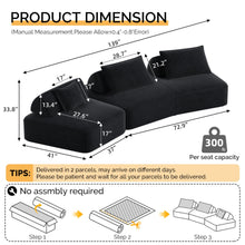 Load image into Gallery viewer, Modern Luxury Oversized Modular Sectional Sofa Set
