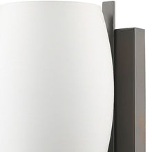 Load image into Gallery viewer, Geometric Wall Sconce With Frosted Glass Shade - Bronze
