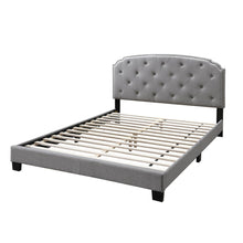 Load image into Gallery viewer, Button Tufted Bed With Nailhead Trim
