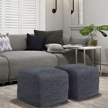 Load image into Gallery viewer, Fredrik - Handcrafted Square Pouf
