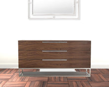 Load image into Gallery viewer, Manufactured Wood Three Drawer Dresser - Black Charcoal
