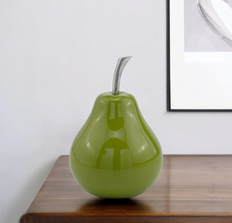 Buffed Pear Sculpture - Green