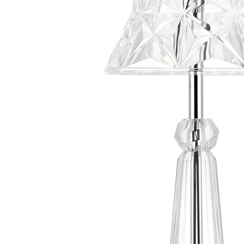 Novelty USB Table Lamp With Empire Shade - Clear