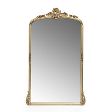 Load image into Gallery viewer, Traditional Handcrafted Over Mantle Mirror - Antique Gold

