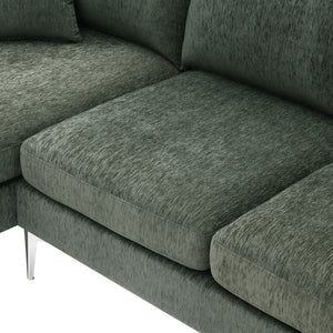 [VIDEO provided] [New]84 " Convertible Sectional Sofa, Modern Chenille L-Shaped Sofa Couch with Reversible Chaise Lounge, Fit for Living Room, Apartment(2 Pillows)