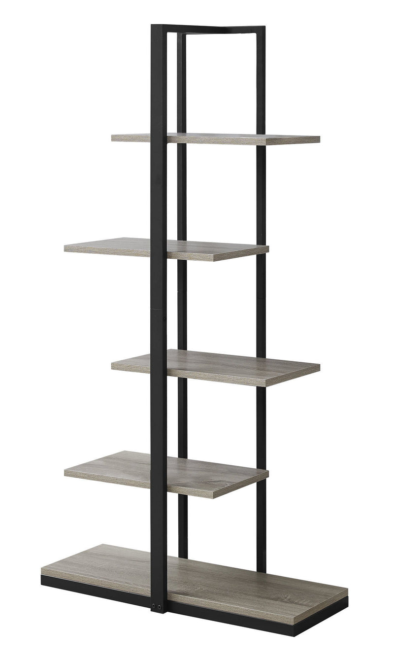 Five Tier Etagere Bookcase - Taupe