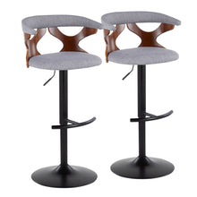 Load image into Gallery viewer, Gardenia - Contemporary Adjustable Barstool, Swivel With Rounded T Footrest (Set of 2)
