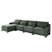 Load image into Gallery viewer, Stylish Sofa With Ottoman And Lumbar Pillows, Ergonomic Design
