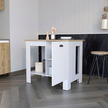 Load image into Gallery viewer, 35" Kitchen Island With Storage - White
