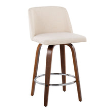 Load image into Gallery viewer, Toriano - Mid-Century Modern Fixed Height Counter Stool With Round Footrest (Set of 2)
