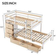 Load image into Gallery viewer, Loft Bunk Bed With Drawers And Ladder
