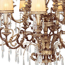 Load image into Gallery viewer, Multi Light Metal Dimmable Chandelier With Shades - Gold / Clear

