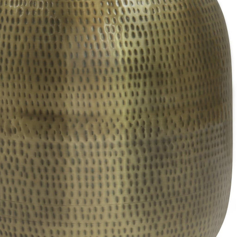 21" Round End Table Metal - Gold