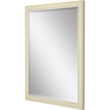 Load image into Gallery viewer, Distressed Wood Framed Accent Mirror - Ivory
