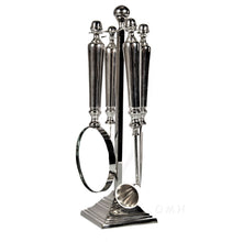 Load image into Gallery viewer, Magnifying Letter Opener Bottle Opener Candle Snuffer (Set of 4) - Silver
