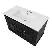 Load image into Gallery viewer, Single Bathroom Basin Sink Vanity Top Only &amp; 3 Faucet Holes - White
