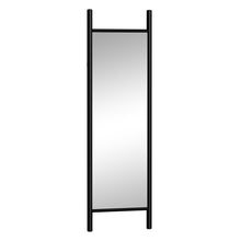 Load image into Gallery viewer, 64" Wood Leaning Ladder Framed Full Length Mirror - Black
