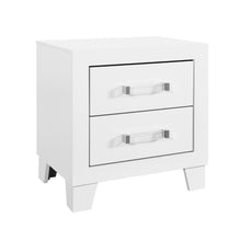 Load image into Gallery viewer, 22" Two Drawer Wood Nightstand - White
