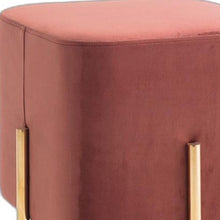 Load image into Gallery viewer, Velvet Cube Ottoman - Copper / Gold
