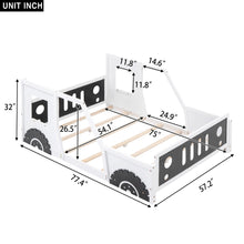 Load image into Gallery viewer, Classic Car Shaped Platform Bed With Wheels
