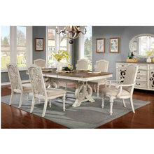 Load image into Gallery viewer, Rustic Dining Set With Table And Upholstered Chairs
