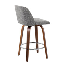 Load image into Gallery viewer, Toriano - Mid-Century Modern Fixed Height Counter Stool With Round Footrest (Set of 2)
