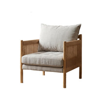 Load image into Gallery viewer, Accent Armchair With Removable Cushions For Living Room - Matte Black / Natural / Sand
