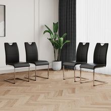 Load image into Gallery viewer, Modern Dining Chairs With Padded Seat And Metal Legs
