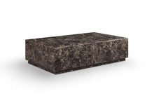 Load image into Gallery viewer, Genuine Marble Block Coffee Table - Brown
