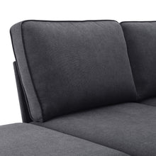 Load image into Gallery viewer, [VIDEO provided][New]90*88&quot; Terrycloth Modern Sectional Sofa,5-Seat Practical Couch Set with Chaise Lounge,L-Shape minimalist Indoor Furniture with 3 Pillows for Living Room,Apartment,Office, 3 Colors
