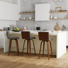 Load image into Gallery viewer, Roland - Upholstered Swivel Counter Height Stool
