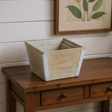 Load image into Gallery viewer, Square Planter Boxes (Set of 3) - Natural / Silver
