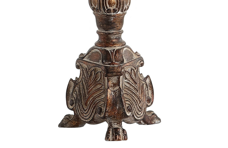 34" Novelty Table Lamp With Drum Shade - Brown