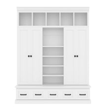 Load image into Gallery viewer, Hall Tree &amp; Bench And 5 Storage Cubbies
