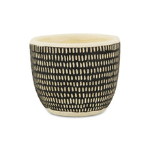 Load image into Gallery viewer, Dotted Round Pot Planter (487439) - Black / White

