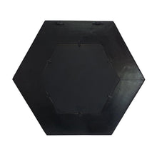 Load image into Gallery viewer, 19" Hexagon Framed Accent Mirror - Black
