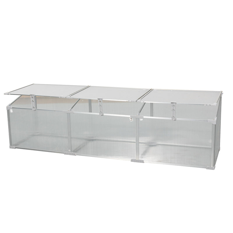 Polycarbonate Greenhouse For Outdoors In Winter - Silver