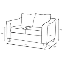 Load image into Gallery viewer, Alcazar - Arm Loveseat 2 Seater - Sand
