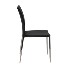 Load image into Gallery viewer, Upholstered Faux Leather Dining Side Chair (Set of 2) - Black
