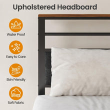 Load image into Gallery viewer, Platform Bed Frame With Charging Station &amp; Headboard Storage
