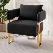 Load image into Gallery viewer, Modern Classic Design Decorative Chair Teddy Fleece Upholstered And Metal Foot
