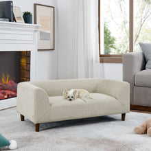 Load image into Gallery viewer, Modern Rectangular Pet Sofa With Backrest And Armrests For Small And Medium Dogs, Soft Cushion
