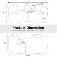 Load image into Gallery viewer, Modern Curved Loveseat
