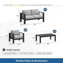 Load image into Gallery viewer, Outdoor Patio Set, All-Weather With Thick Cushions
