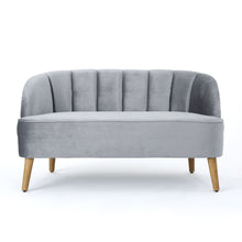 Load image into Gallery viewer, Modern Classic Shell Backed Loveseat
