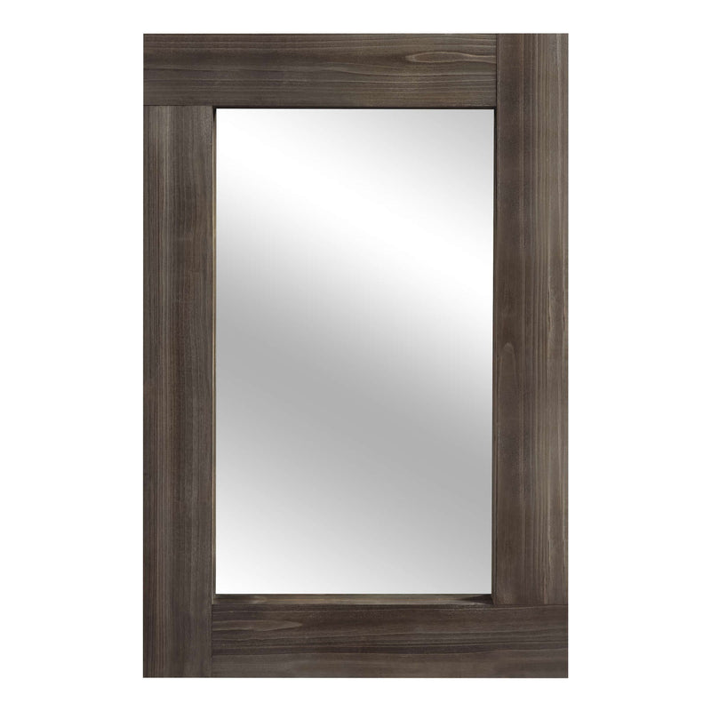 36" Framed Accent Mirror - Brown