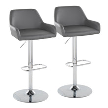 Load image into Gallery viewer, Daniella - Contemporary Adjustable Barstool With Swivel With Rounded Rectangle Footrest (Set of 2)
