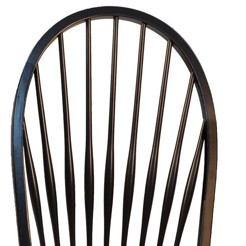 Wood Windsor Back Dining Side Chair - Black